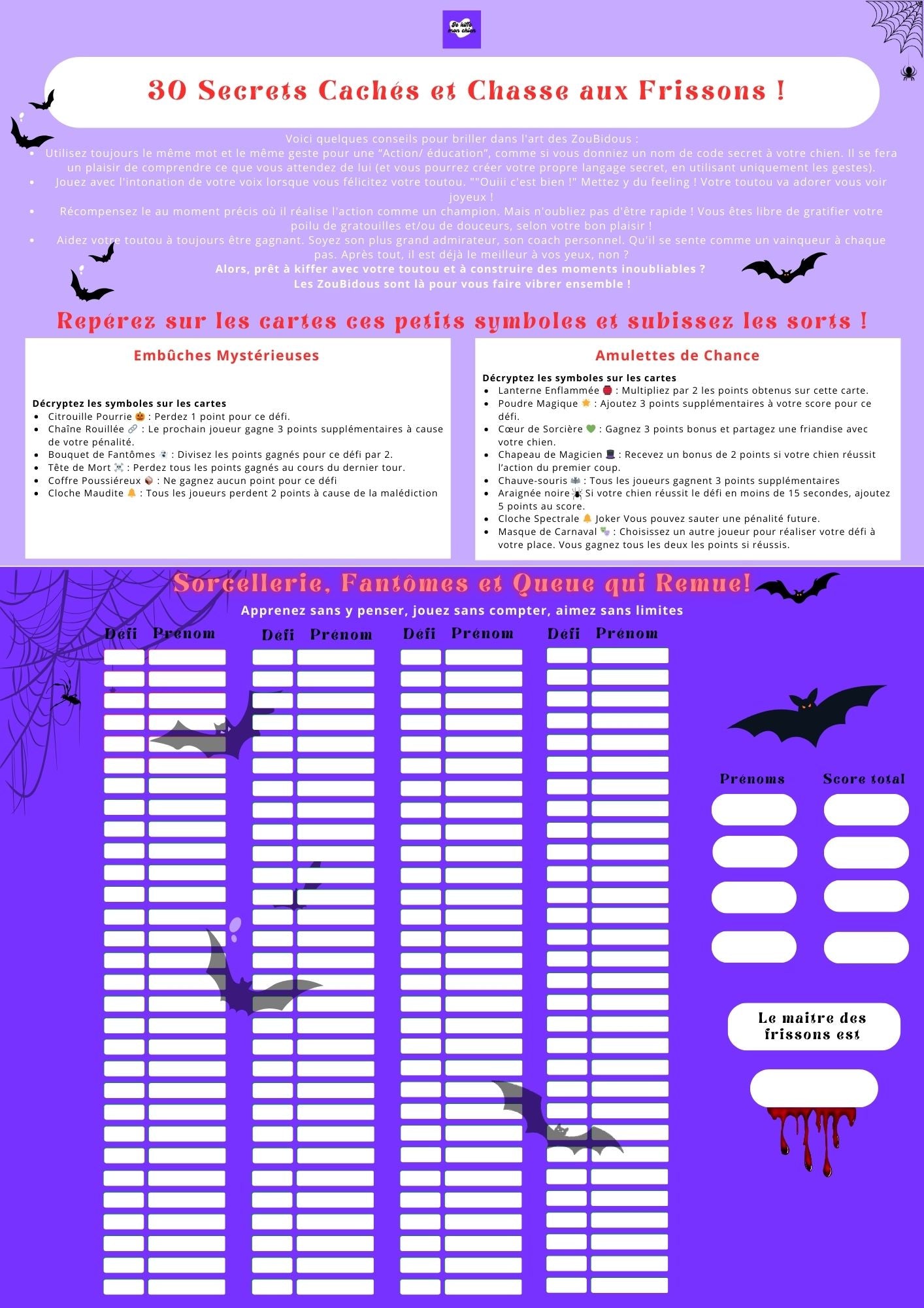 poster zoubidou effrayant